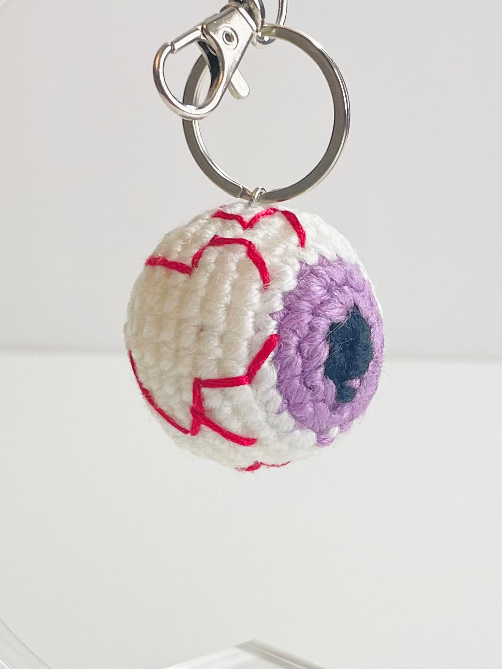 Halloween Crochet Keychain - Handmade Spooky Potion Bottle, Owl, Ghost, Witch Hat, Eyeball Charm