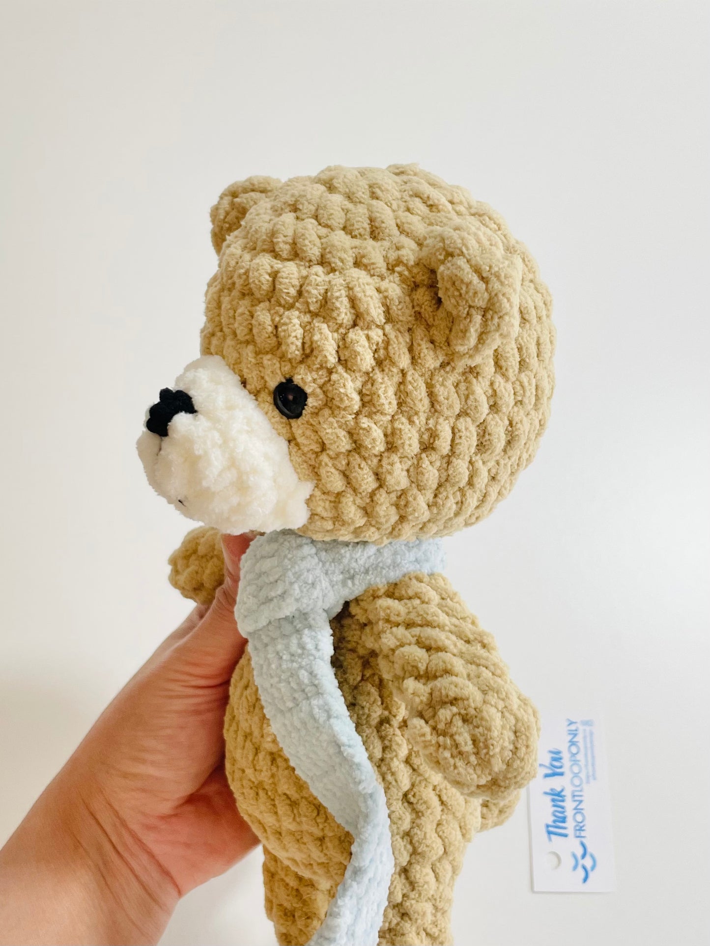 Crochet Snuggly Bear Plush • Handmade Teddy Bear • Stuffed Animal Gift • Nursery Decor • Cozy Plushie