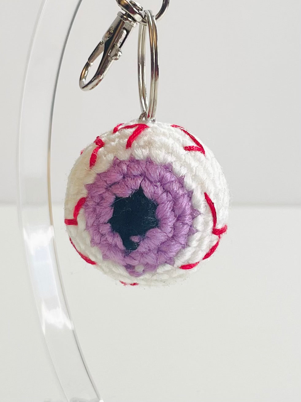 Halloween Crochet Keychain - Handmade Spooky Potion Bottle, Owl, Ghost, Witch Hat, Eyeball Charm