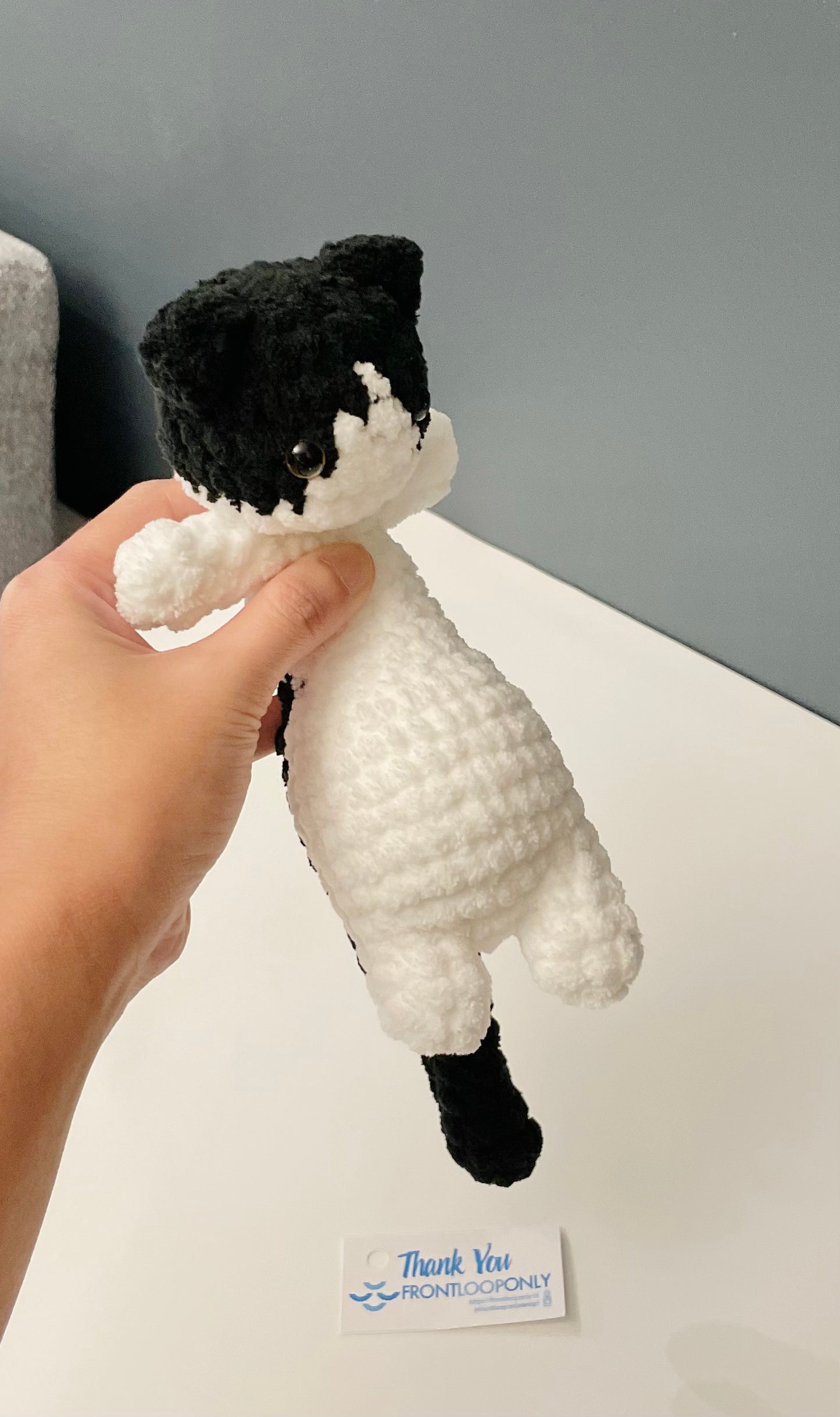 Cat Plush -  Handmade Cat Toy, Soft Cat Stuffed Animal, Crochet Cat Gift for Cat Lovers