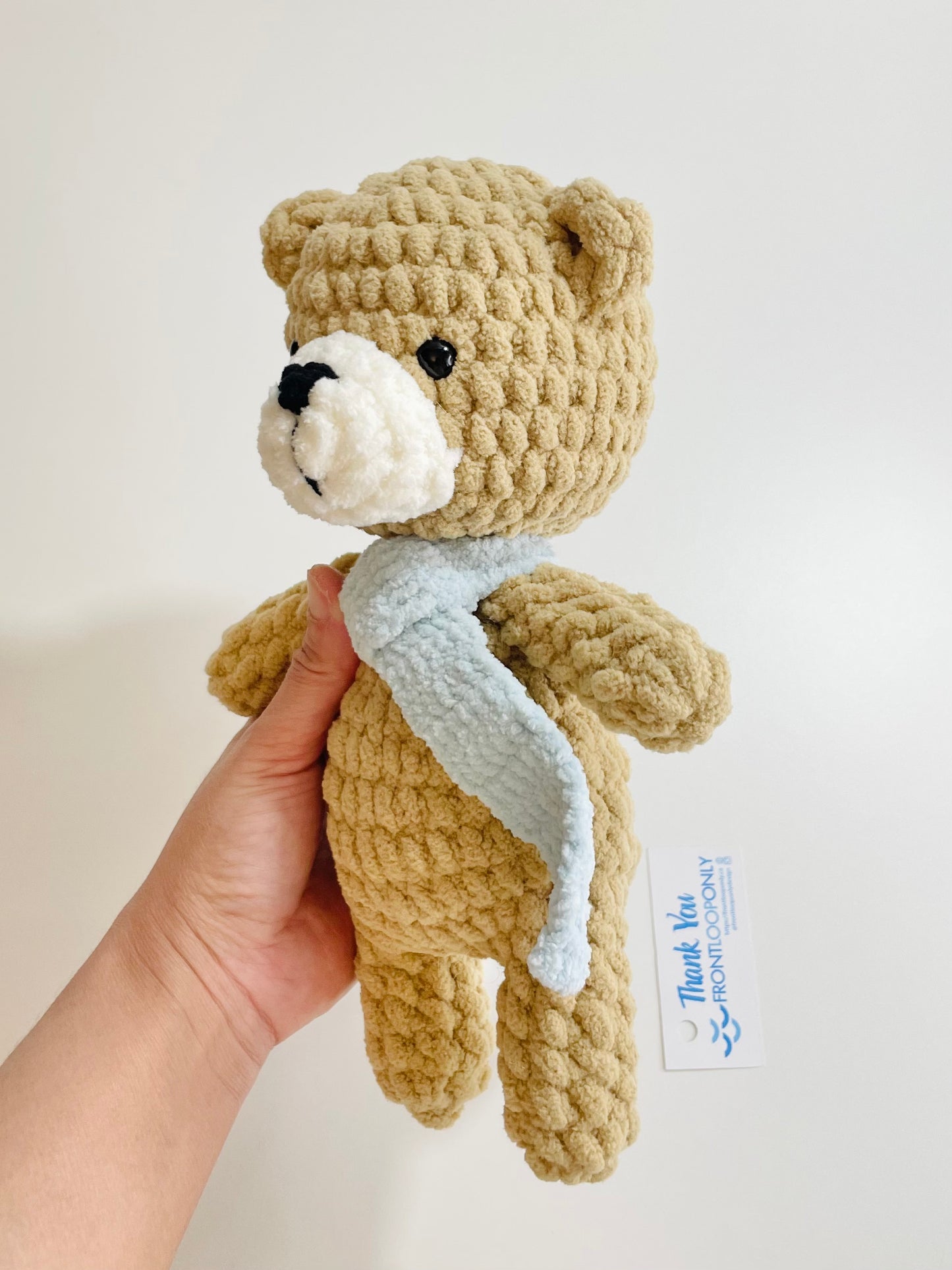 Crochet Snuggly Bear Plush • Handmade Teddy Bear • Stuffed Animal Gift • Nursery Decor • Cozy Plushie