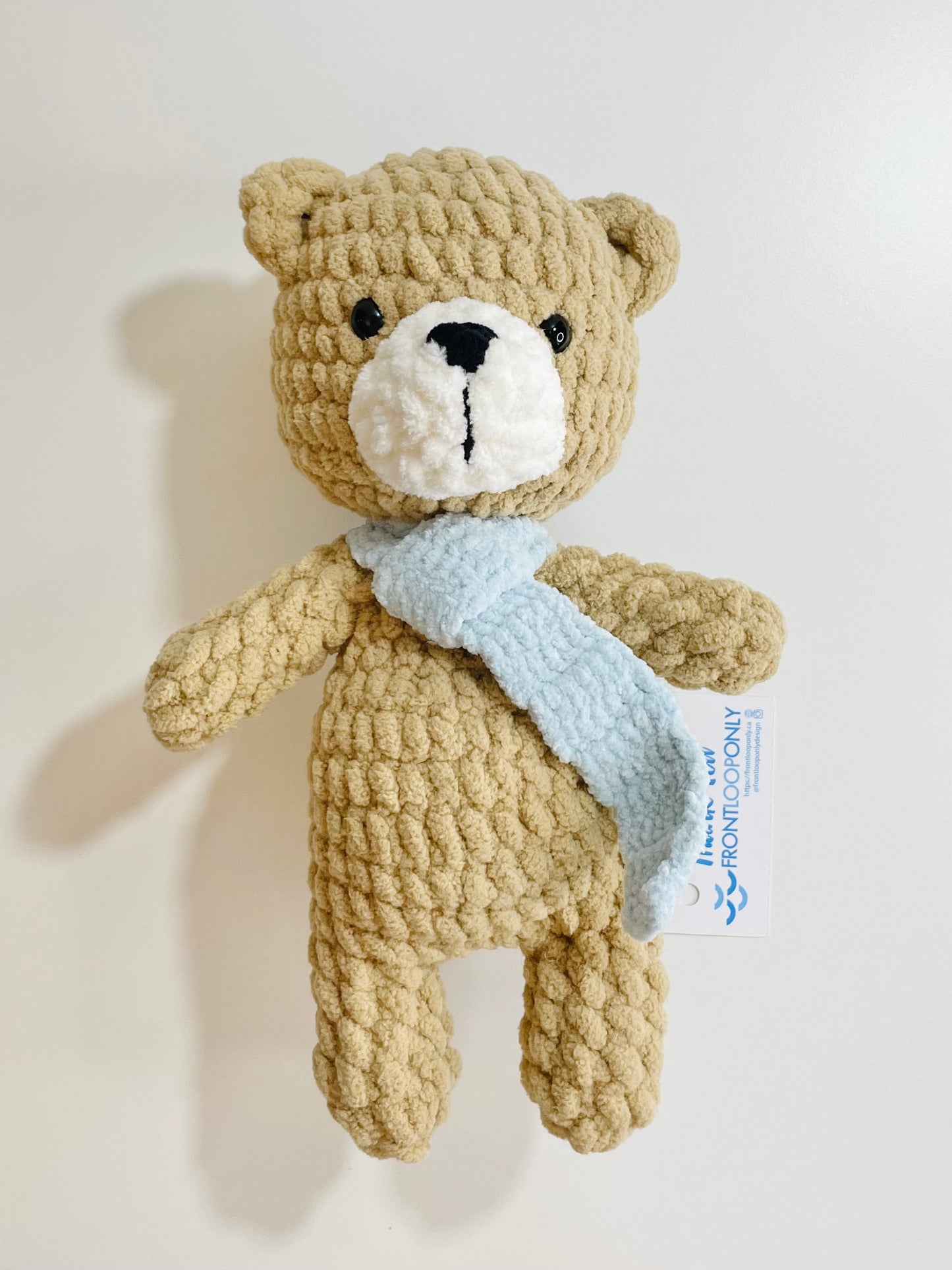 Crochet Snuggly Bear Plush • Handmade Teddy Bear • Stuffed Animal Gift • Nursery Decor • Cozy Plushie