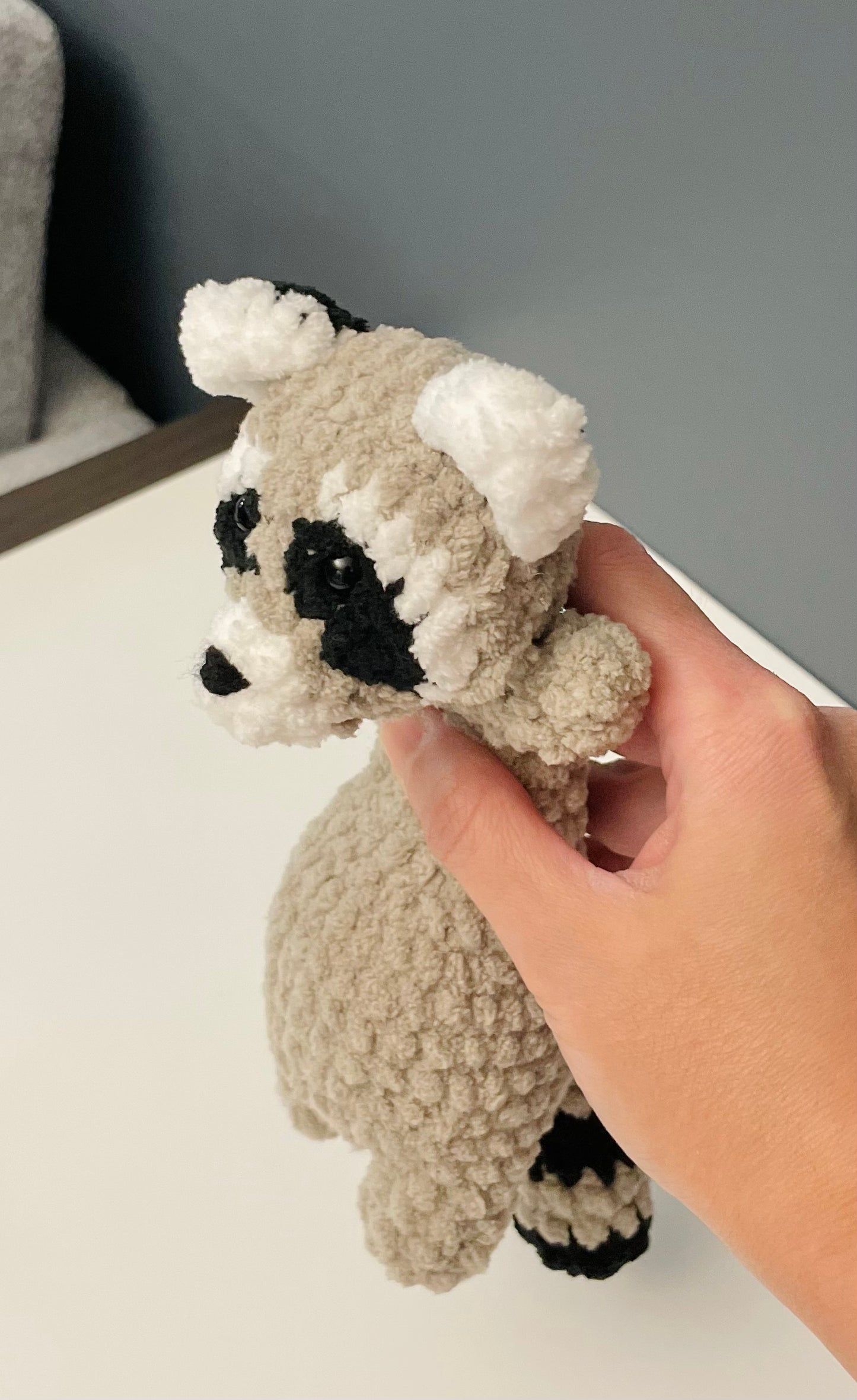 Raccoon Plush – Handmade Crochet Raccoon Amigurumi