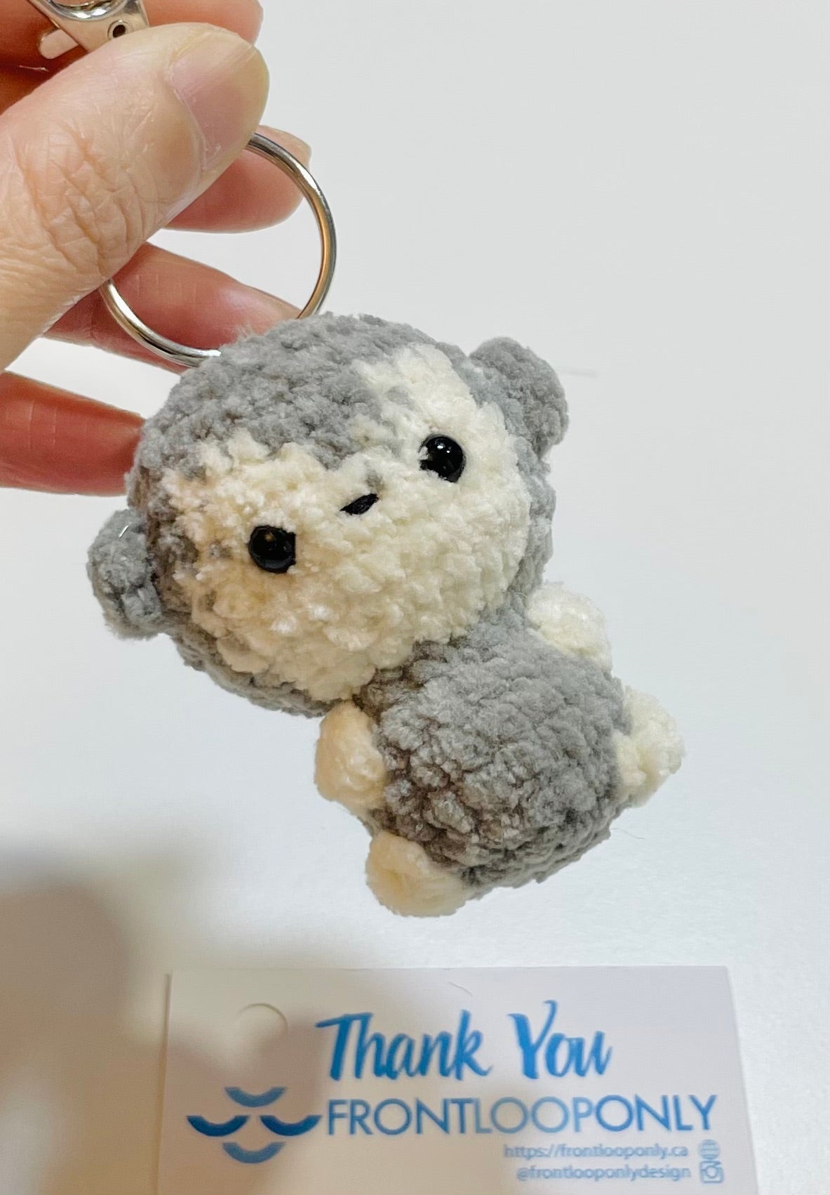 Handmade Crochet Monkey Keychain, Amigurumi Plush Bag Charm, Mini Animal Accessory