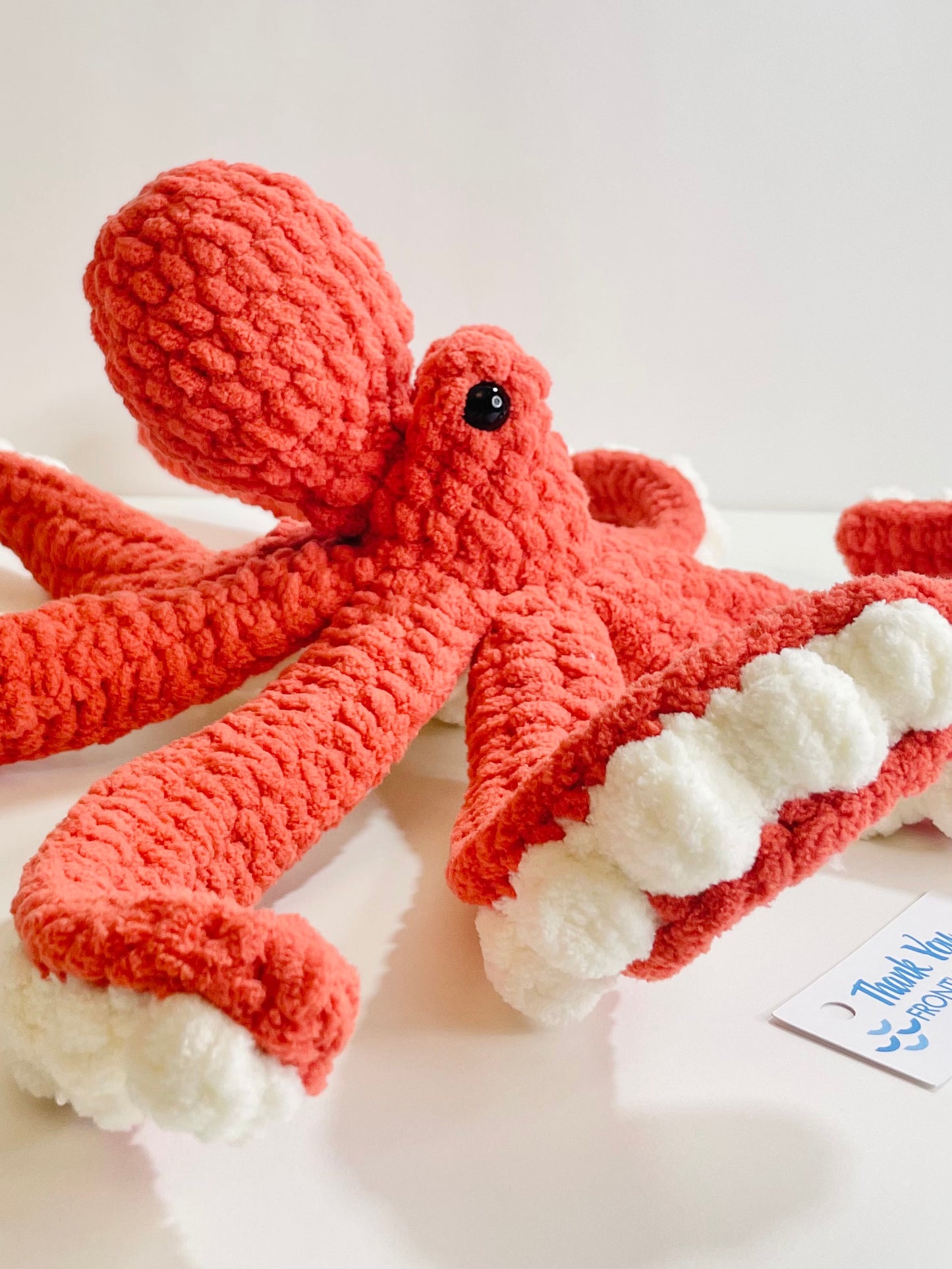 Giant Crochet Octopus Plush | Cuddly Octopus | Handmade Amigurumi Ocean Friend