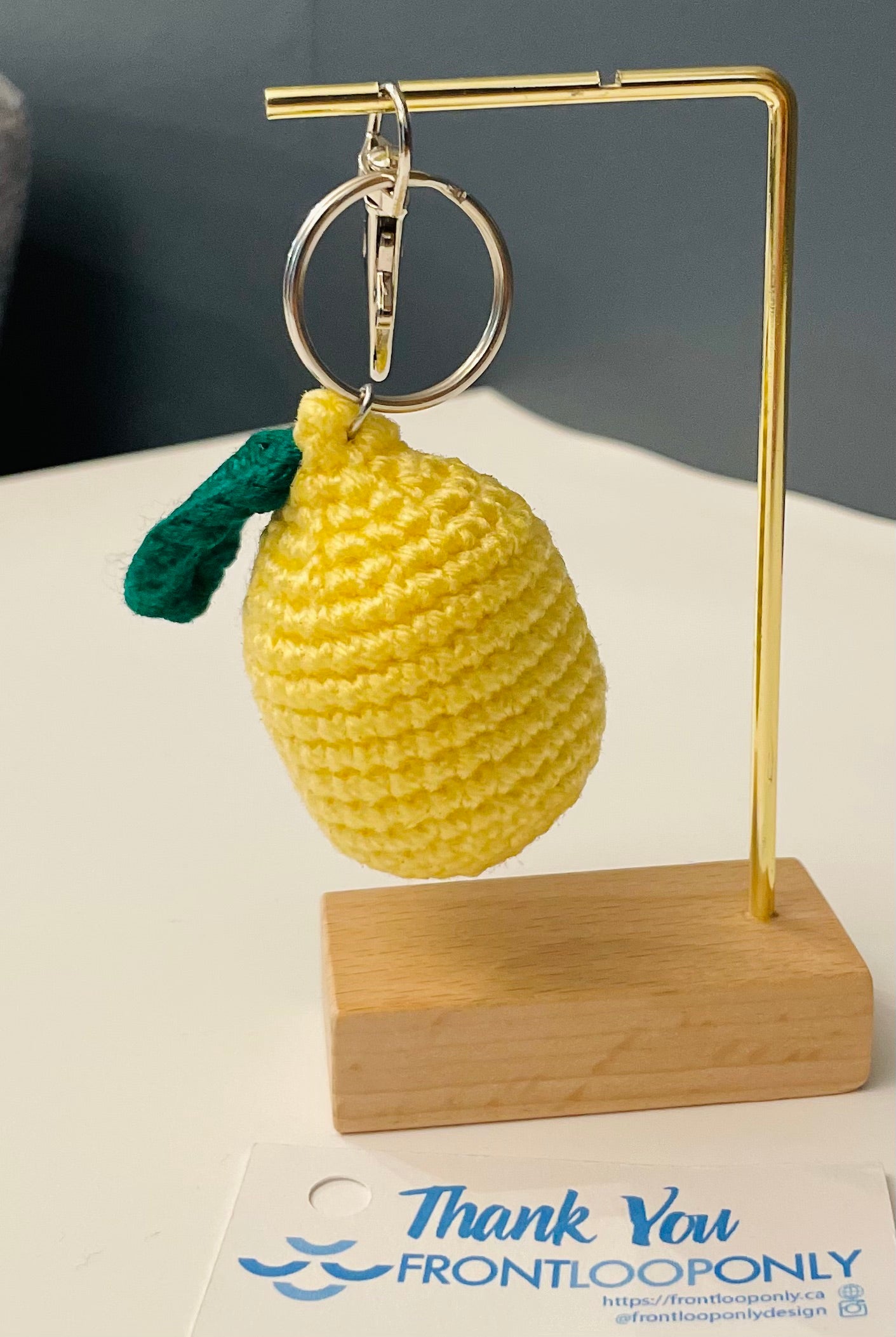 Crochet Fruit or Vegetable Keychain – Handmade Strawberry, Avocado, Tomato, Broccoli Gift