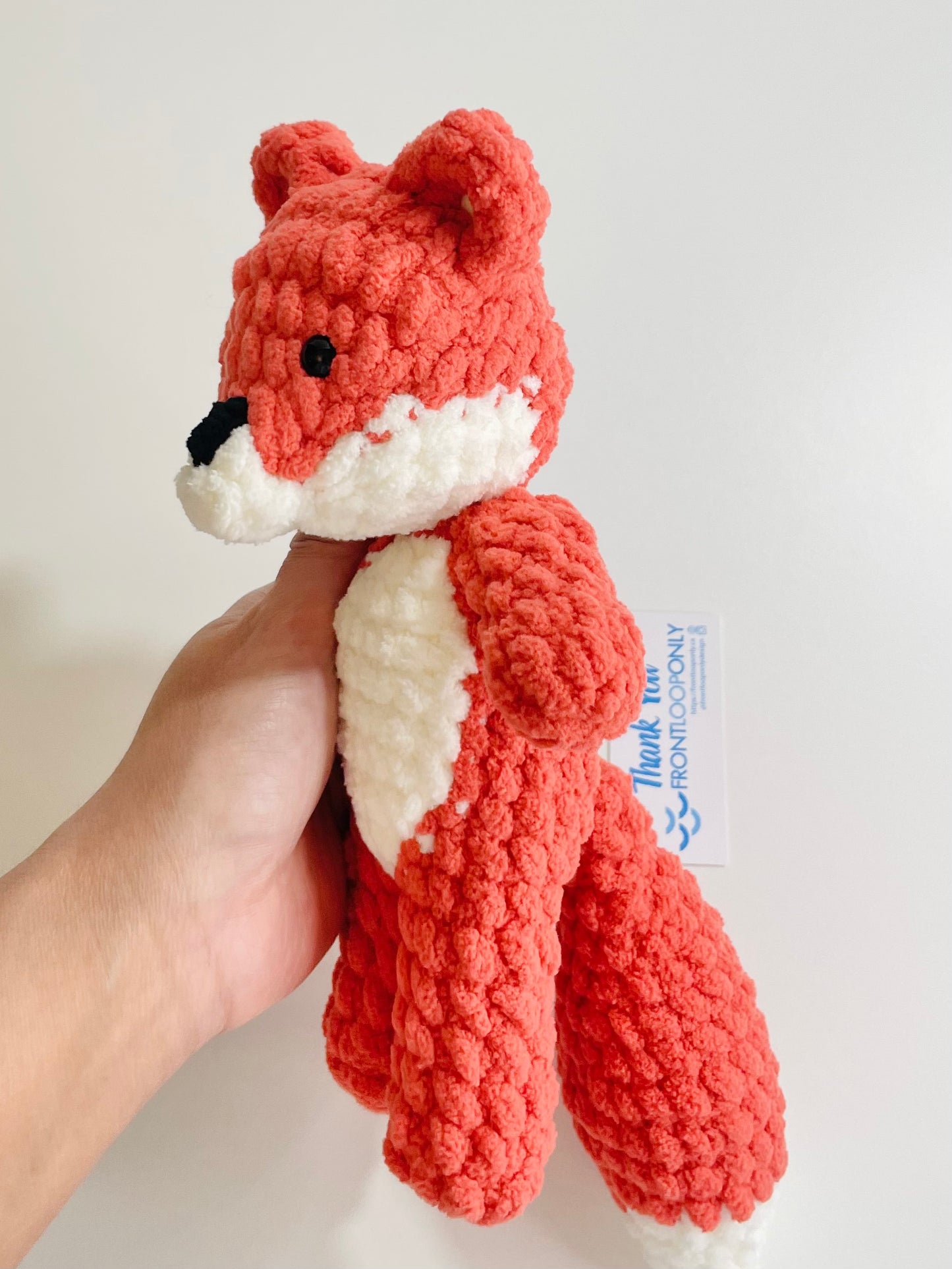 Crocheted Fox Plush | Handmade Woodland Stuffed Animal Toy