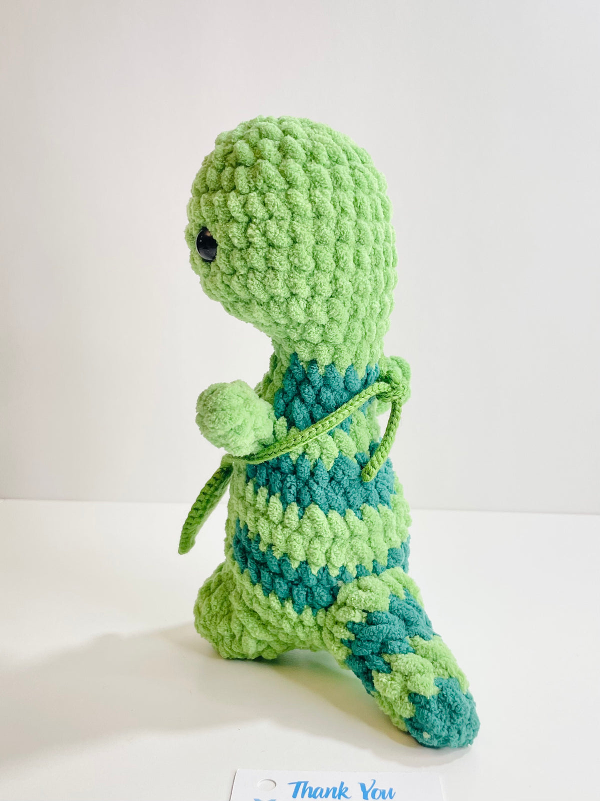Crochet Snuggly Dinosaur Plush – Handmade Dino Stuffed Animal, Cuddly Nursery Decor, Kawaii Dinosaur Toy