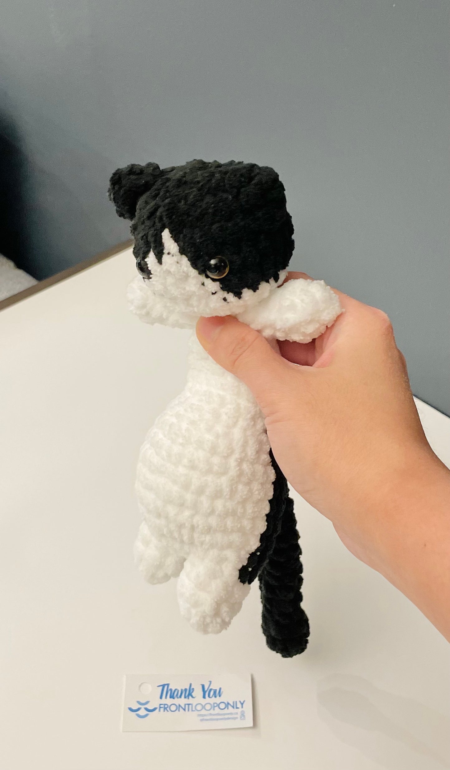 Cat Plush -  Handmade Cat Toy, Soft Cat Stuffed Animal, Crochet Cat Gift for Cat Lovers