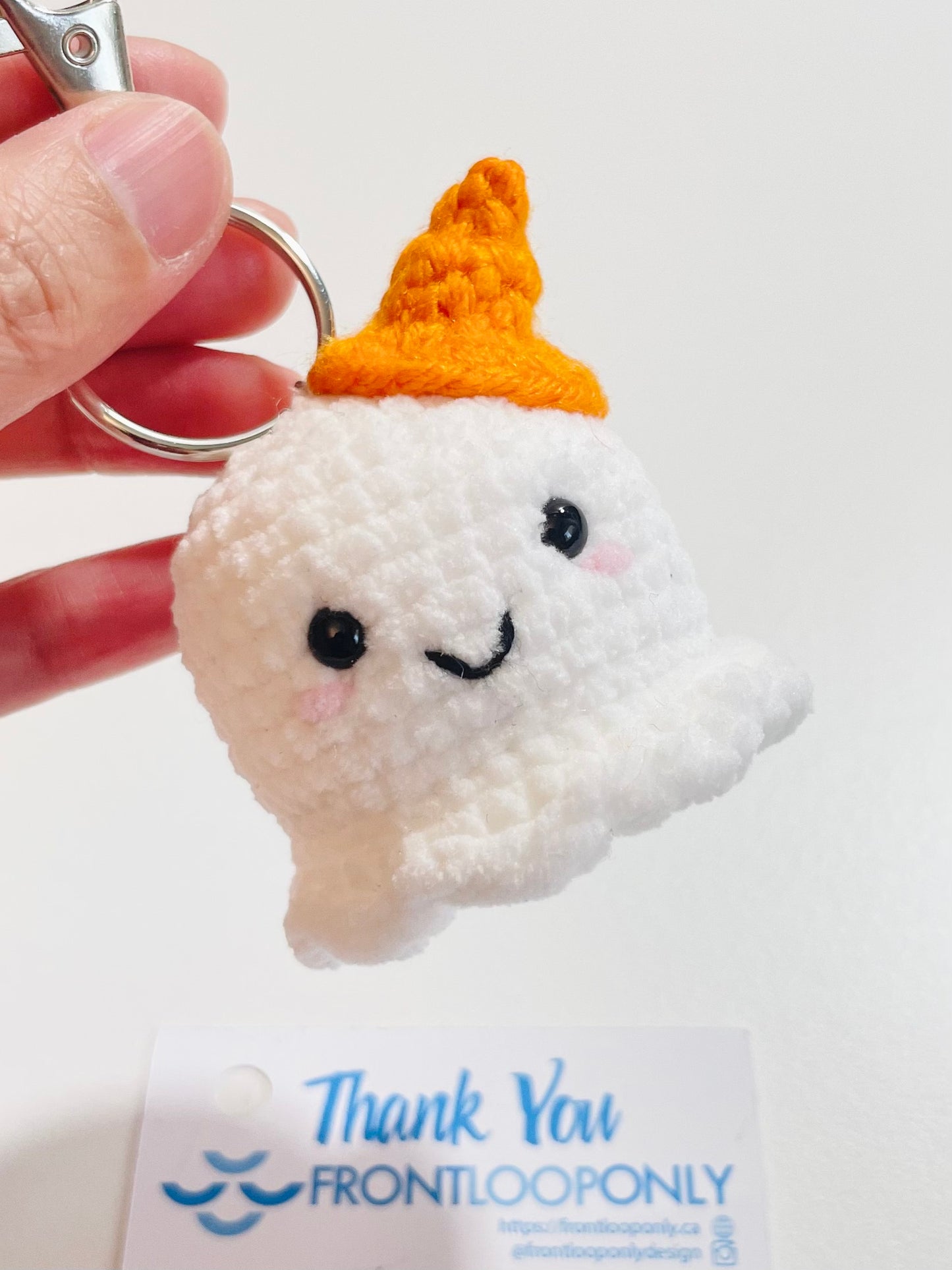Halloween Crochet Keychain - Handmade Spooky Potion Bottle, Owl, Ghost, Witch Hat, Eyeball Charm