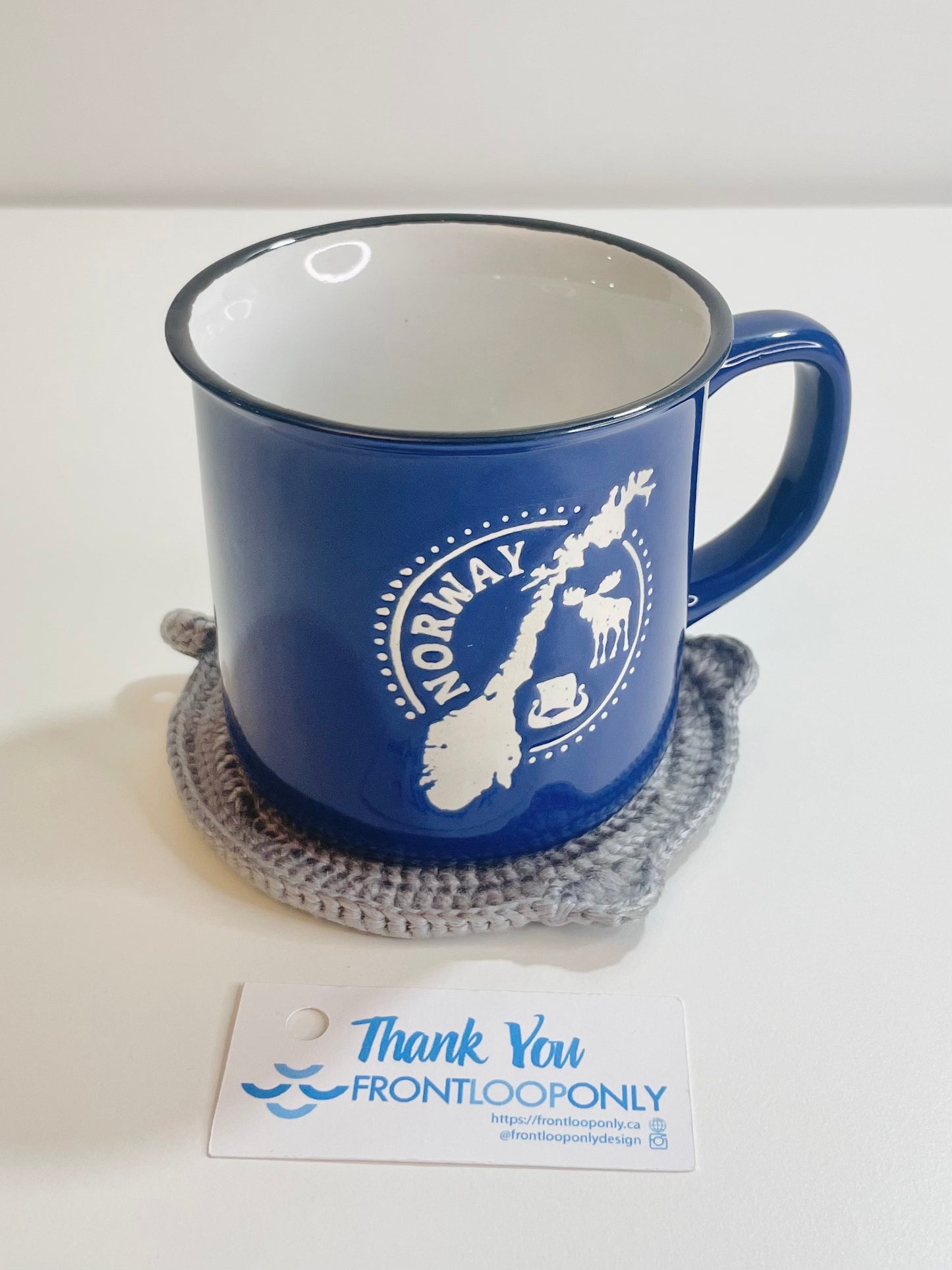 Crochet Animal Coaster, Kawaii Mug Rug, Handmade Cottagecore Home Decor, Coffee Table Gift