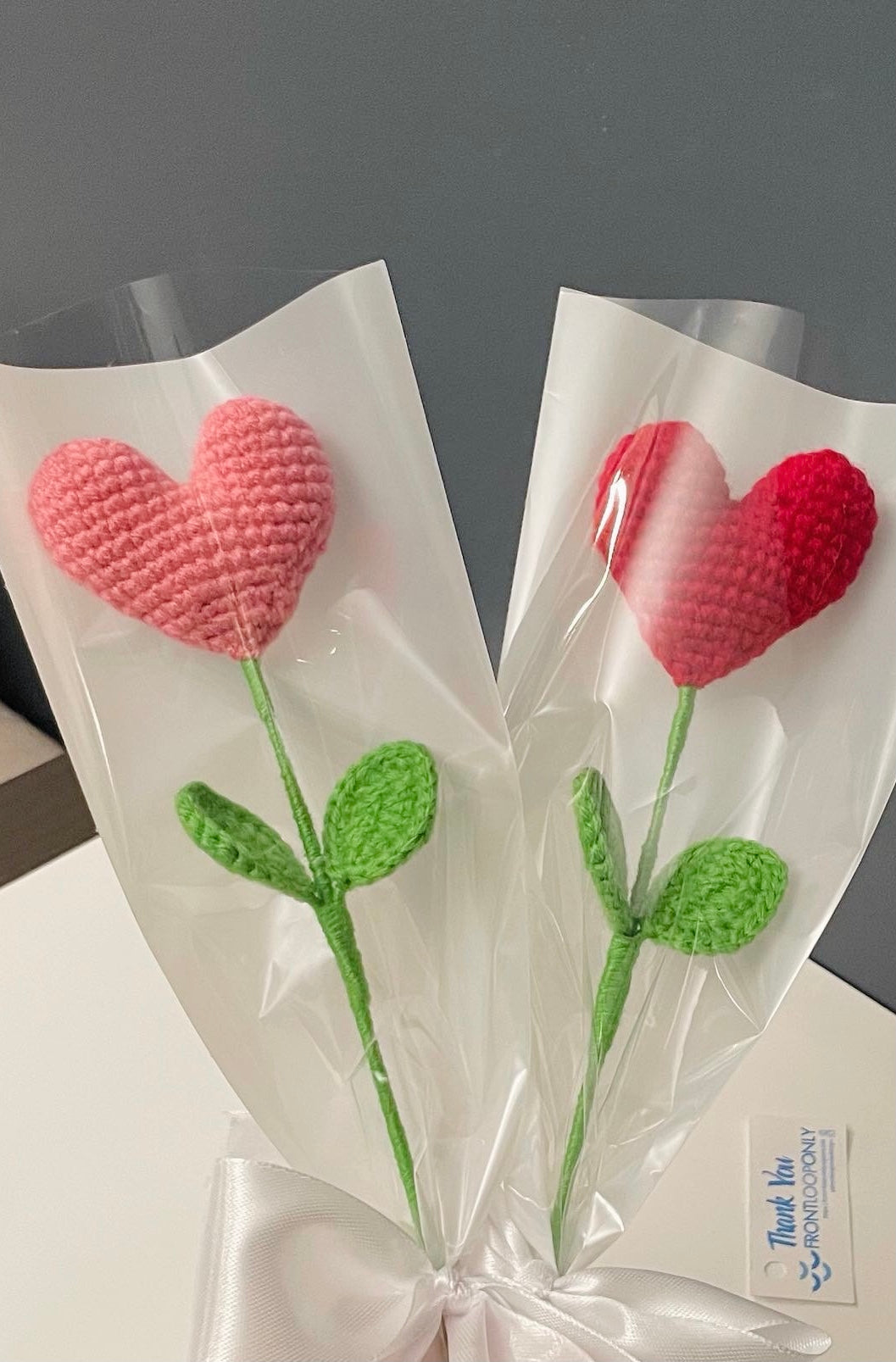 Crochet Heart Flower – Valentine’s Day Gift, Handmade Love Flower, Romantic Decor