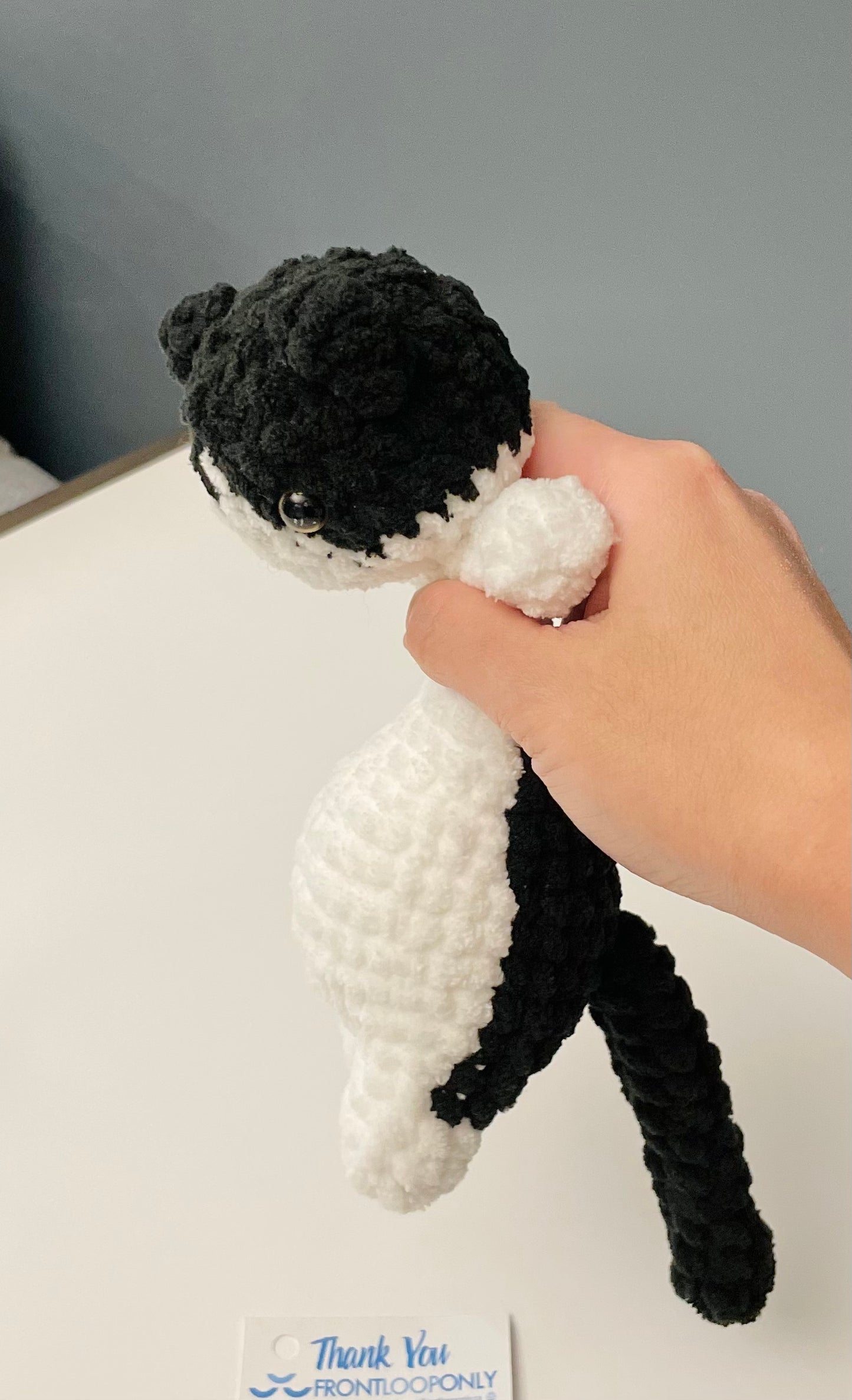 Cat Plush -  Handmade Cat Toy, Soft Cat Stuffed Animal, Crochet Cat Gift for Cat Lovers