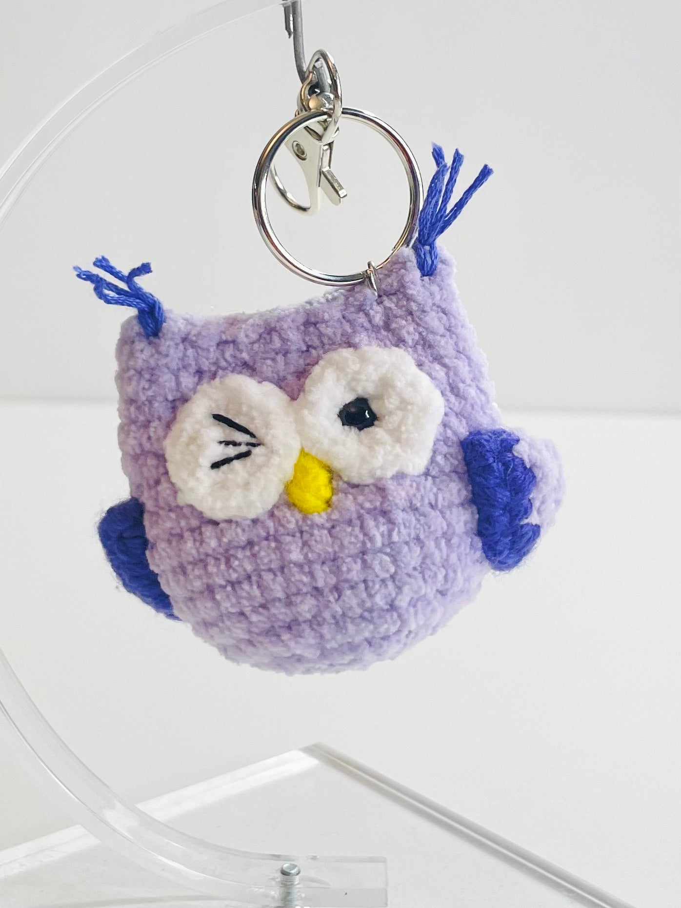 Halloween Crochet Keychain - Handmade Spooky Potion Bottle, Owl, Ghost, Witch Hat, Eyeball Charm