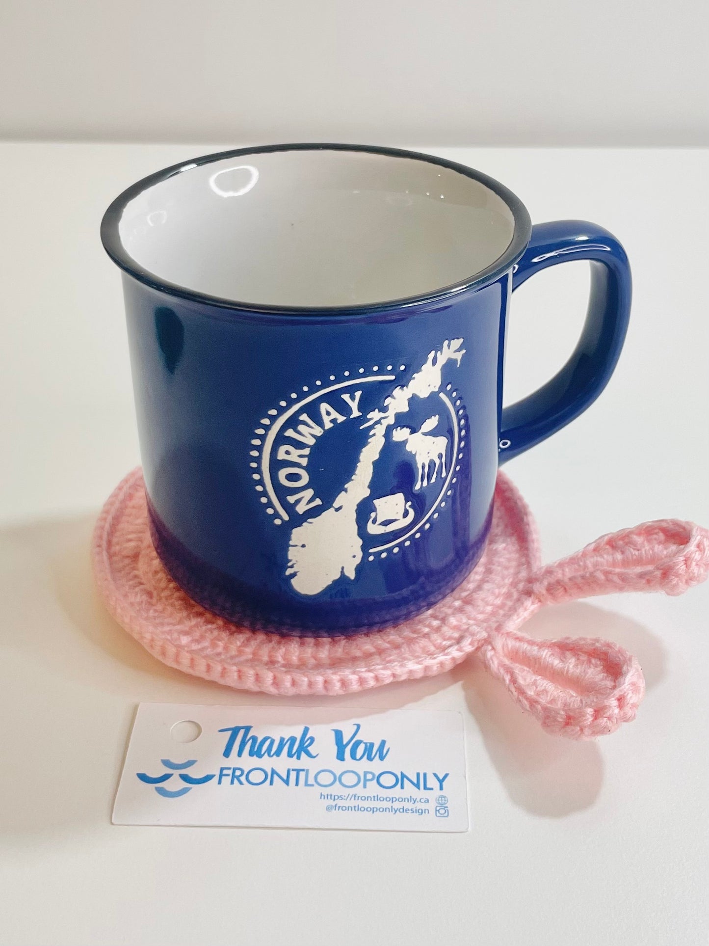 Crochet Animal Coaster, Kawaii Mug Rug, Handmade Cottagecore Home Decor, Coffee Table Gift