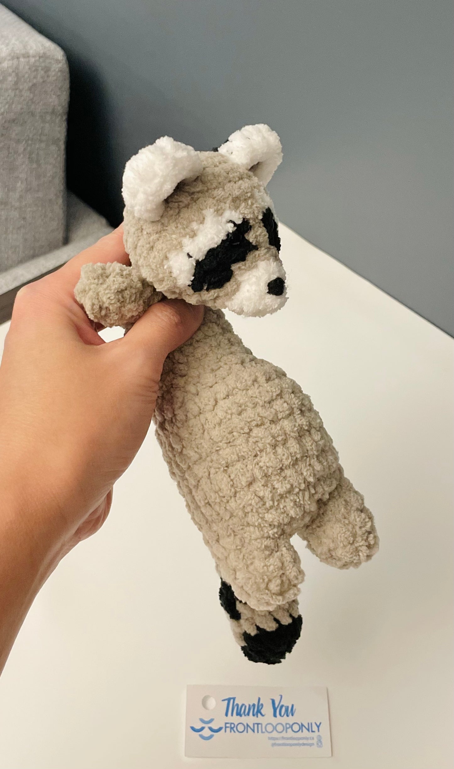 Raccoon Plush – Handmade Crochet Raccoon Amigurumi