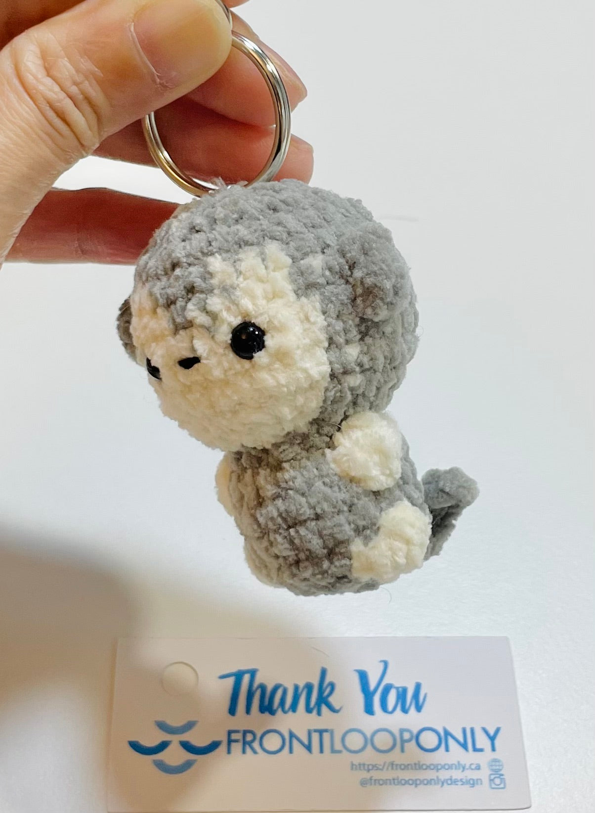 Handmade Crochet Monkey Keychain, Amigurumi Plush Bag Charm, Mini Animal Accessory
