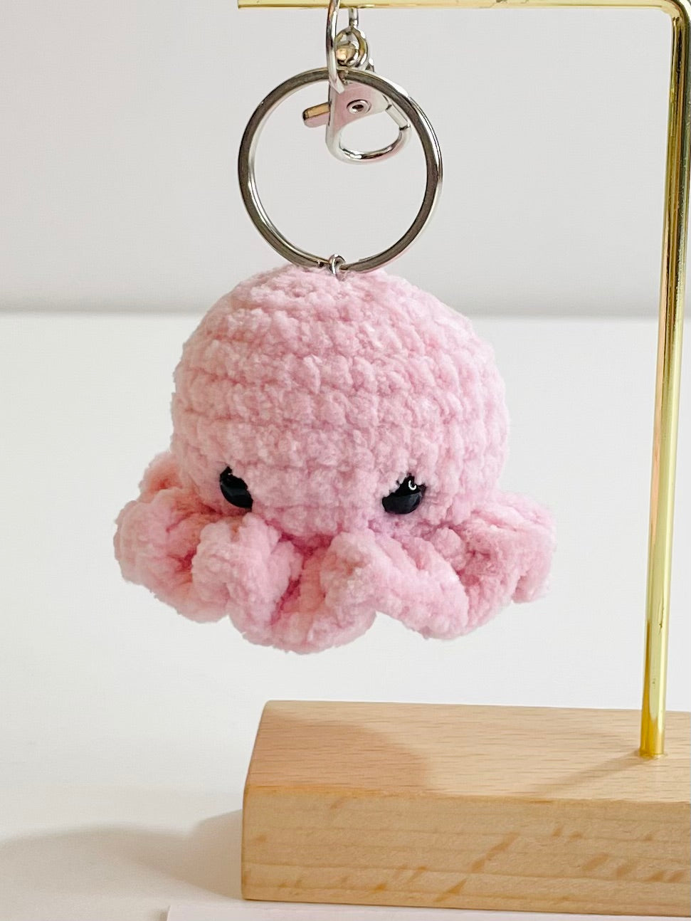 Crochet Octopus Keychain – Handmade Amigurumi Plush Bag Charm
