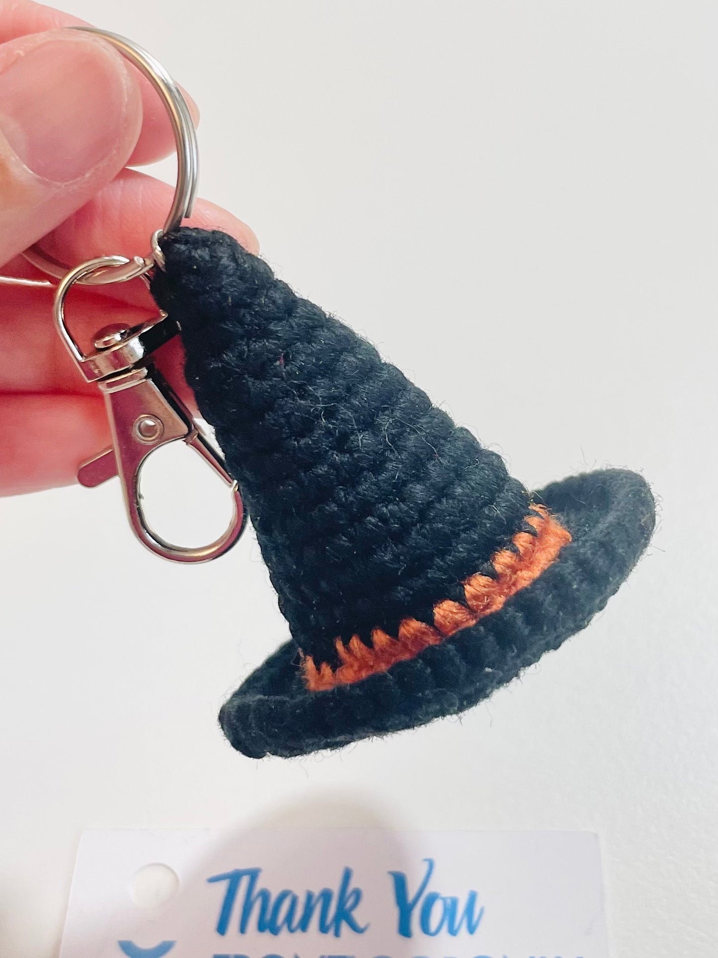 Halloween Crochet Keychain - Handmade Spooky Potion Bottle, Owl, Ghost, Witch Hat, Eyeball Charm