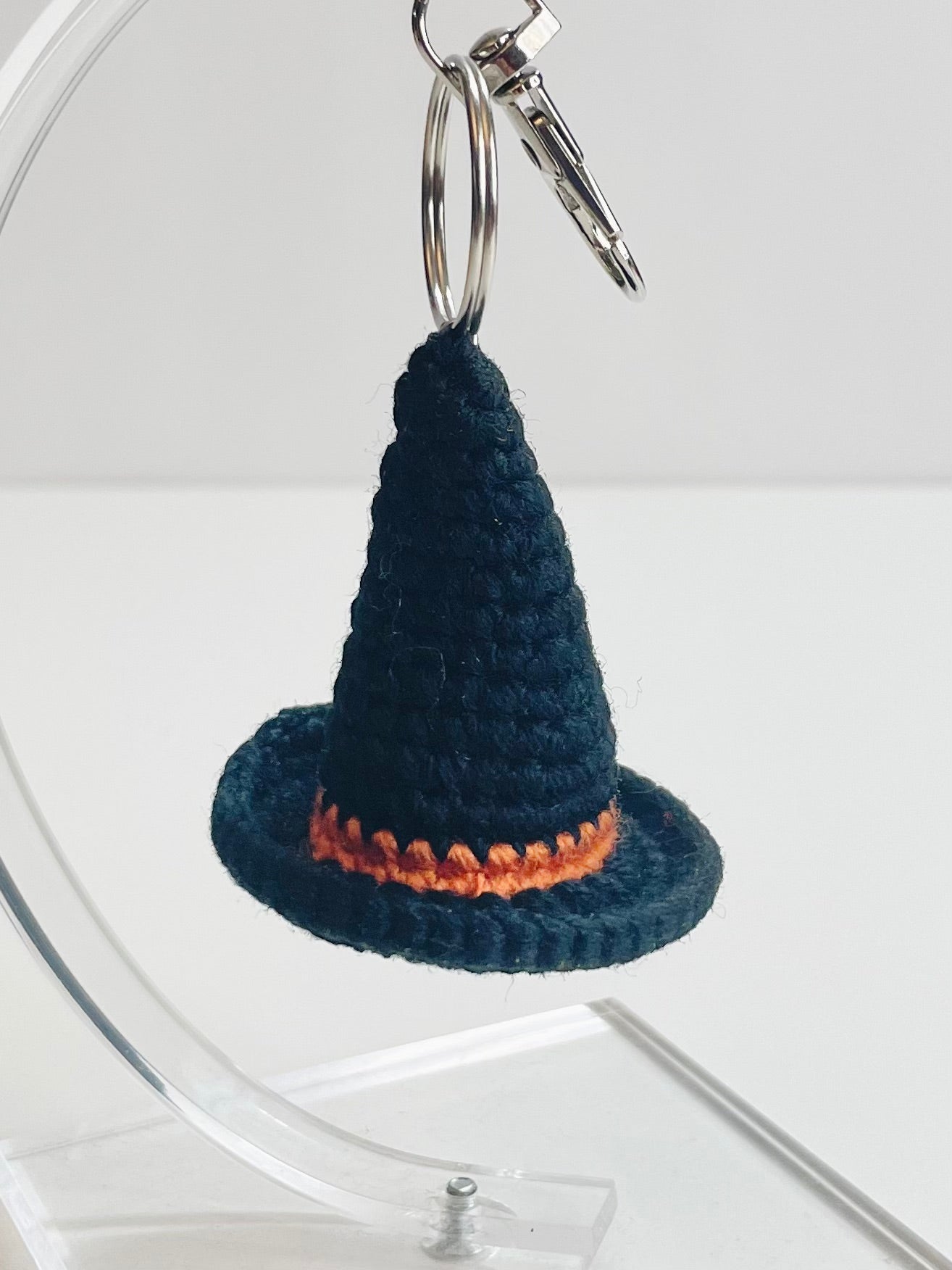 Halloween Crochet Keychain - Handmade Spooky Potion Bottle, Owl, Ghost, Witch Hat, Eyeball Charm