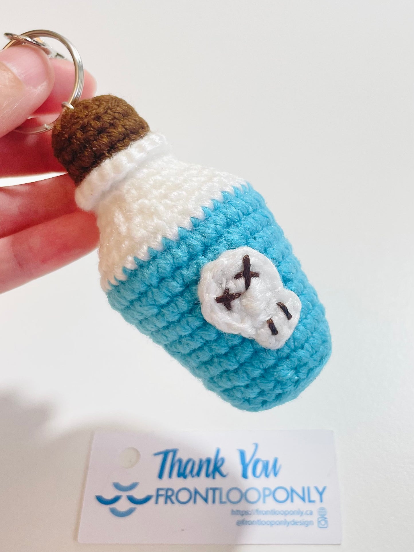 Halloween Crochet Keychain - Handmade Spooky Potion Bottle, Owl, Ghost, Witch Hat, Eyeball Charm