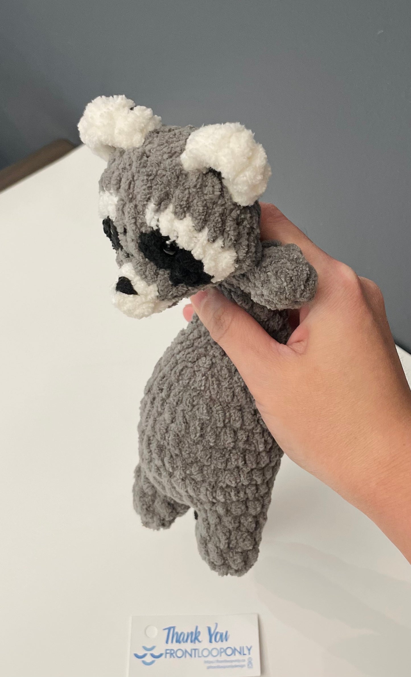 Raccoon Plush – Handmade Crochet Raccoon Amigurumi
