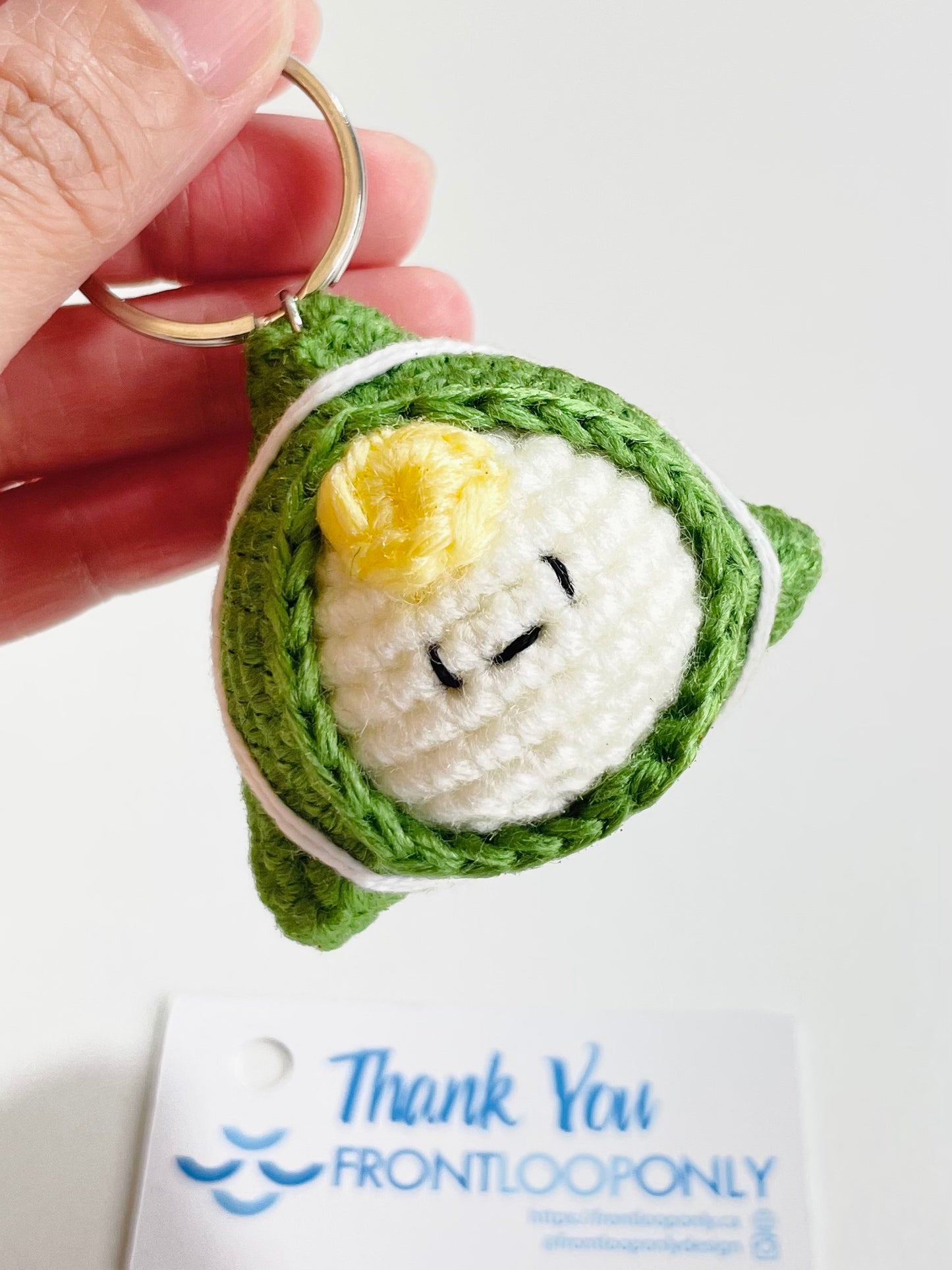 Crochet Sticky Rice Dumpling Keychain | Zongzi Amigurumi | Food Bag Charm | Handmade Kawaii Accessory