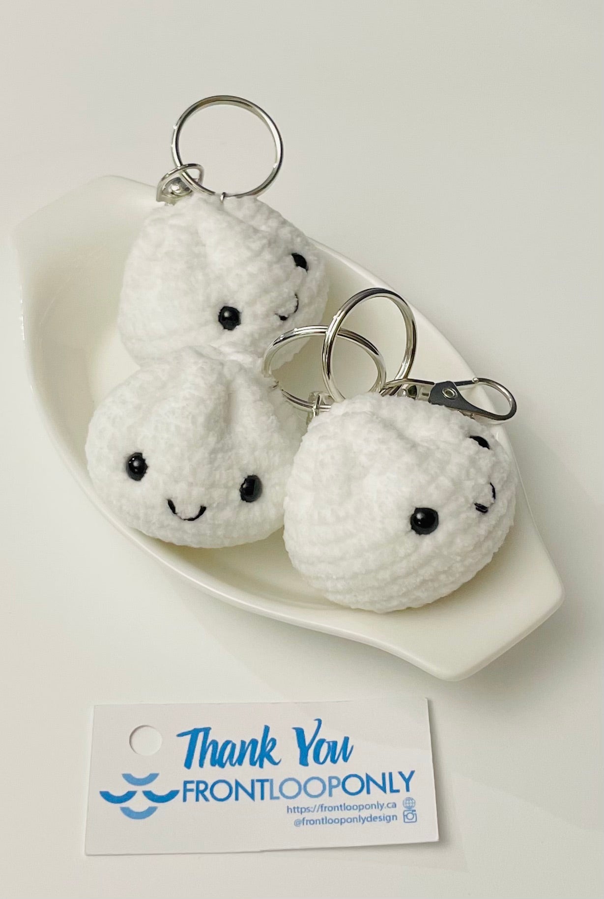 Crochet Dumpling or  Sushi or Onigiri – Adorable Foodie Keychain
