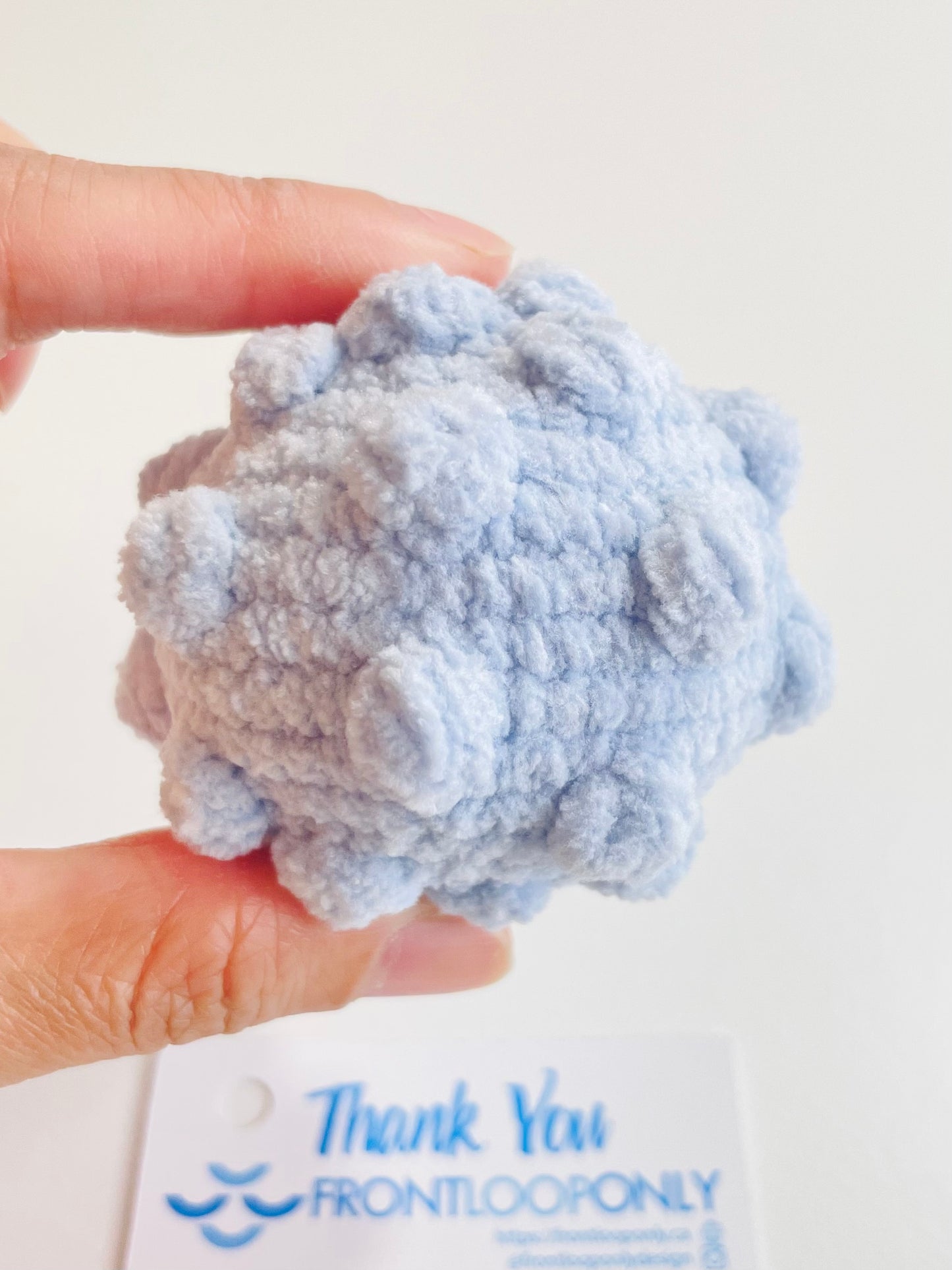 Crochet Worry Moon Plush | Handmade Amigurumi Pocket Moon | Stress Relief Fidget | Emotional Support