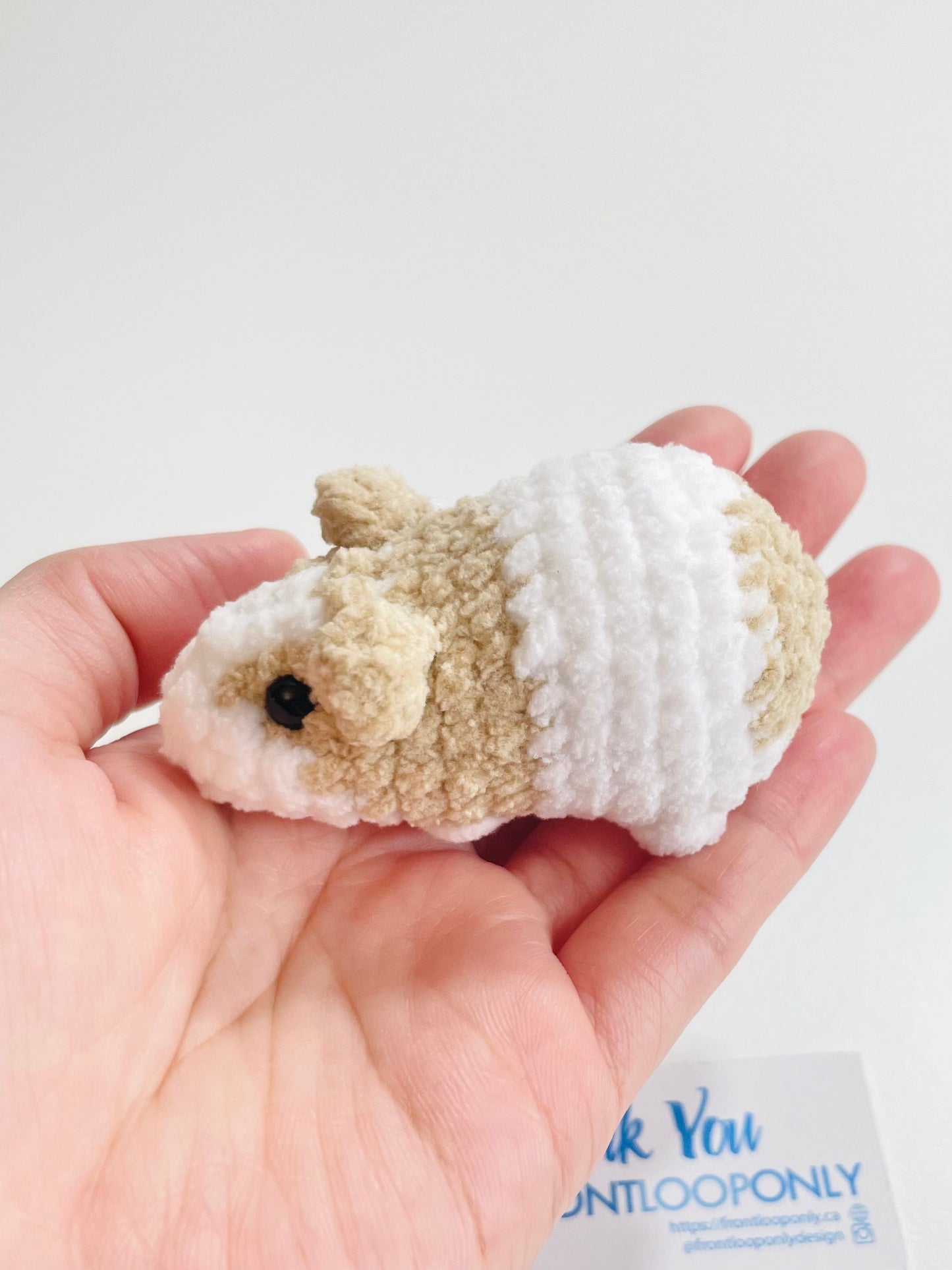 Crochet Baby Guinea Pig Plush, Baby Hamster Amigurumi, Small Animal, Kawaii Handmade Pet Lover Gift
