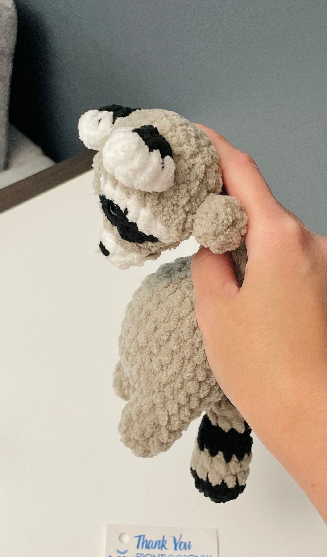 Raccoon Plush – Handmade Crochet Raccoon Amigurumi