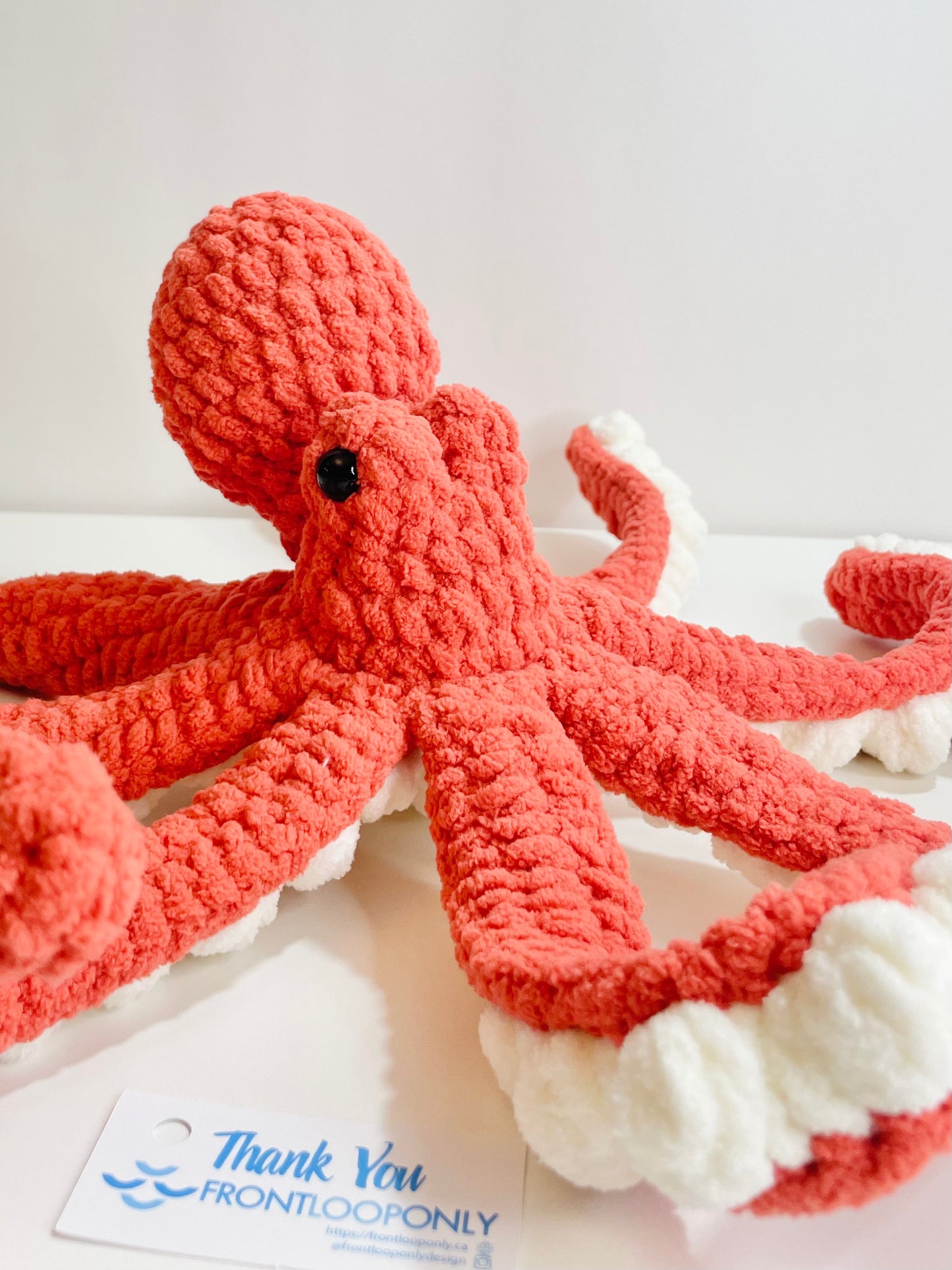 Giant Crochet Octopus Plush | Cuddly Octopus | Handmade Amigurumi Ocean Friend