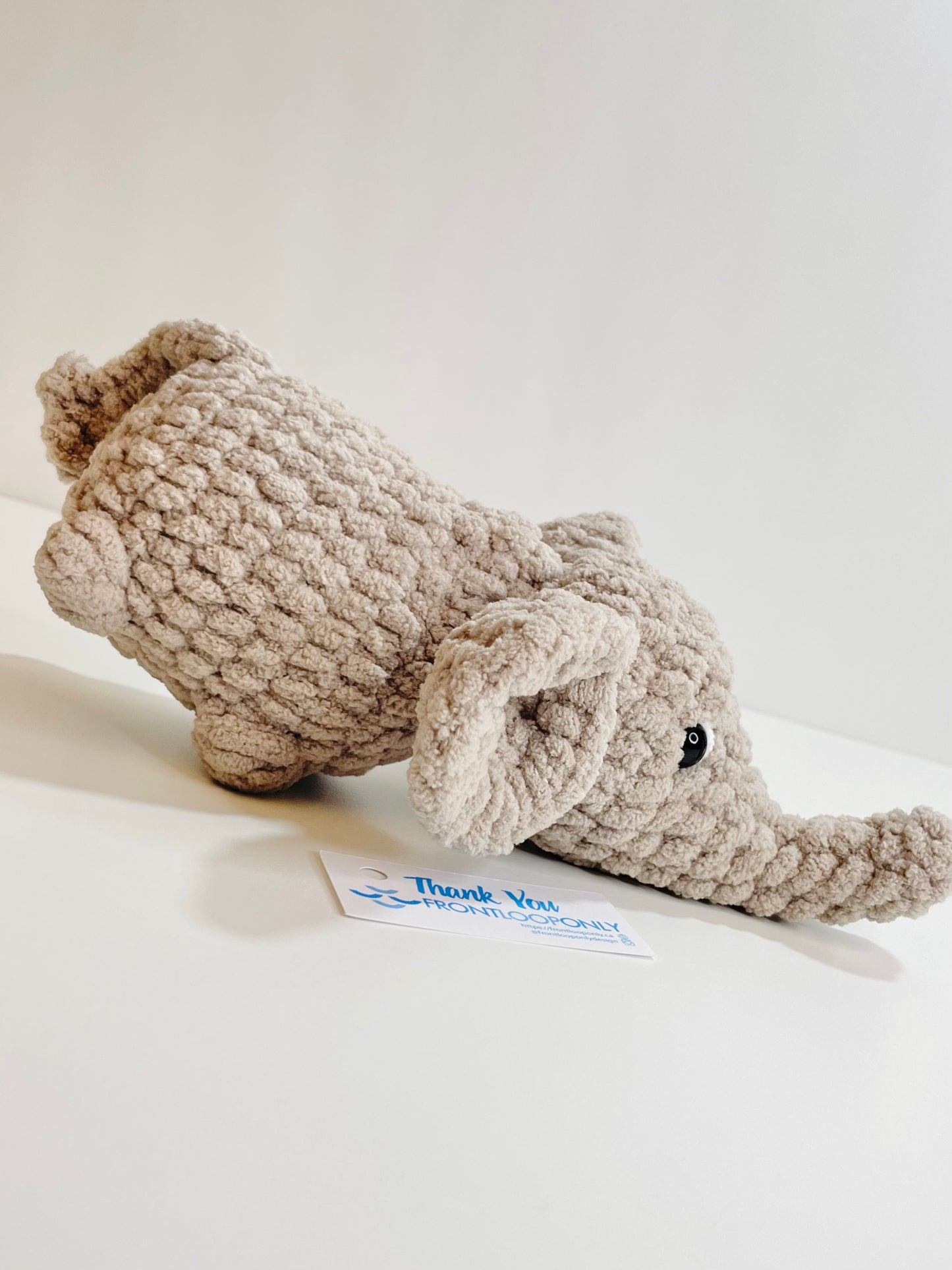 Crochet Elephant Plush Toy | Amigurumi Stuffed Animal, Handmade Cuddly Companion