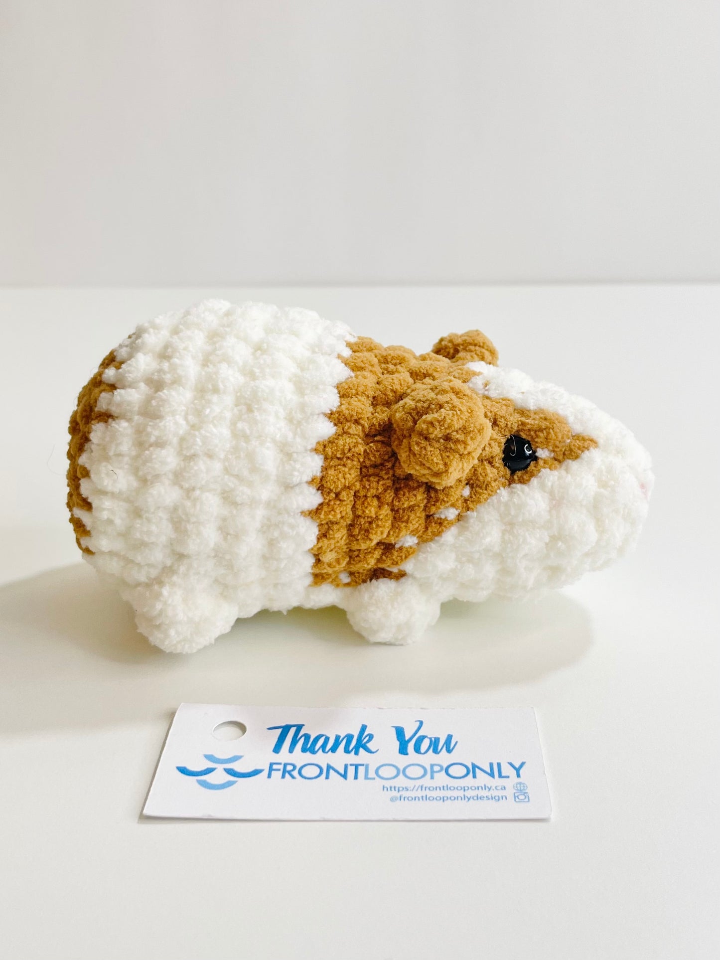 Crochet Guinea Pig Plush, Handmade Amigurumi,  Kawaii Animal Plush