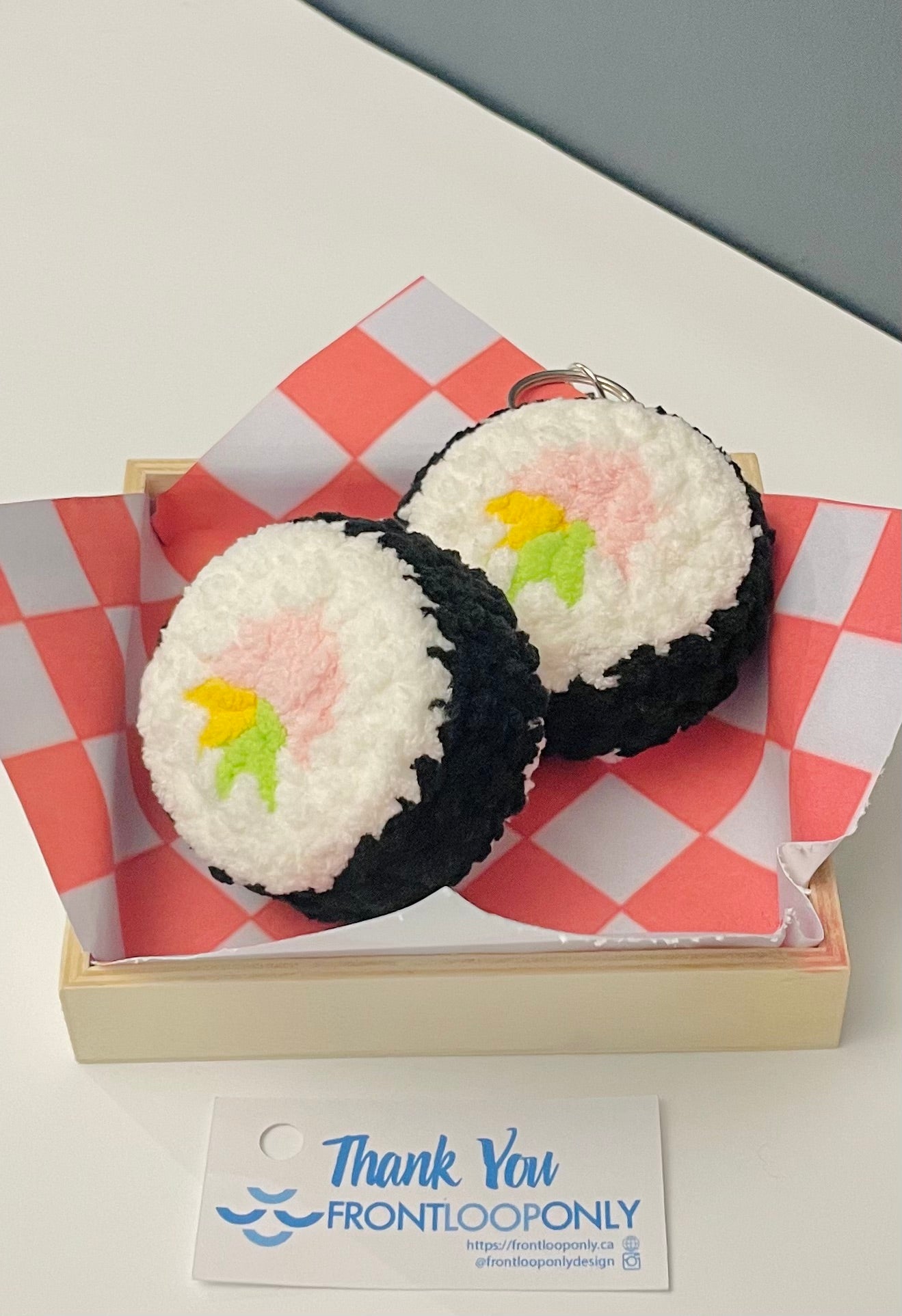 Crochet Dumpling or  Sushi or Onigiri – Adorable Foodie Keychain