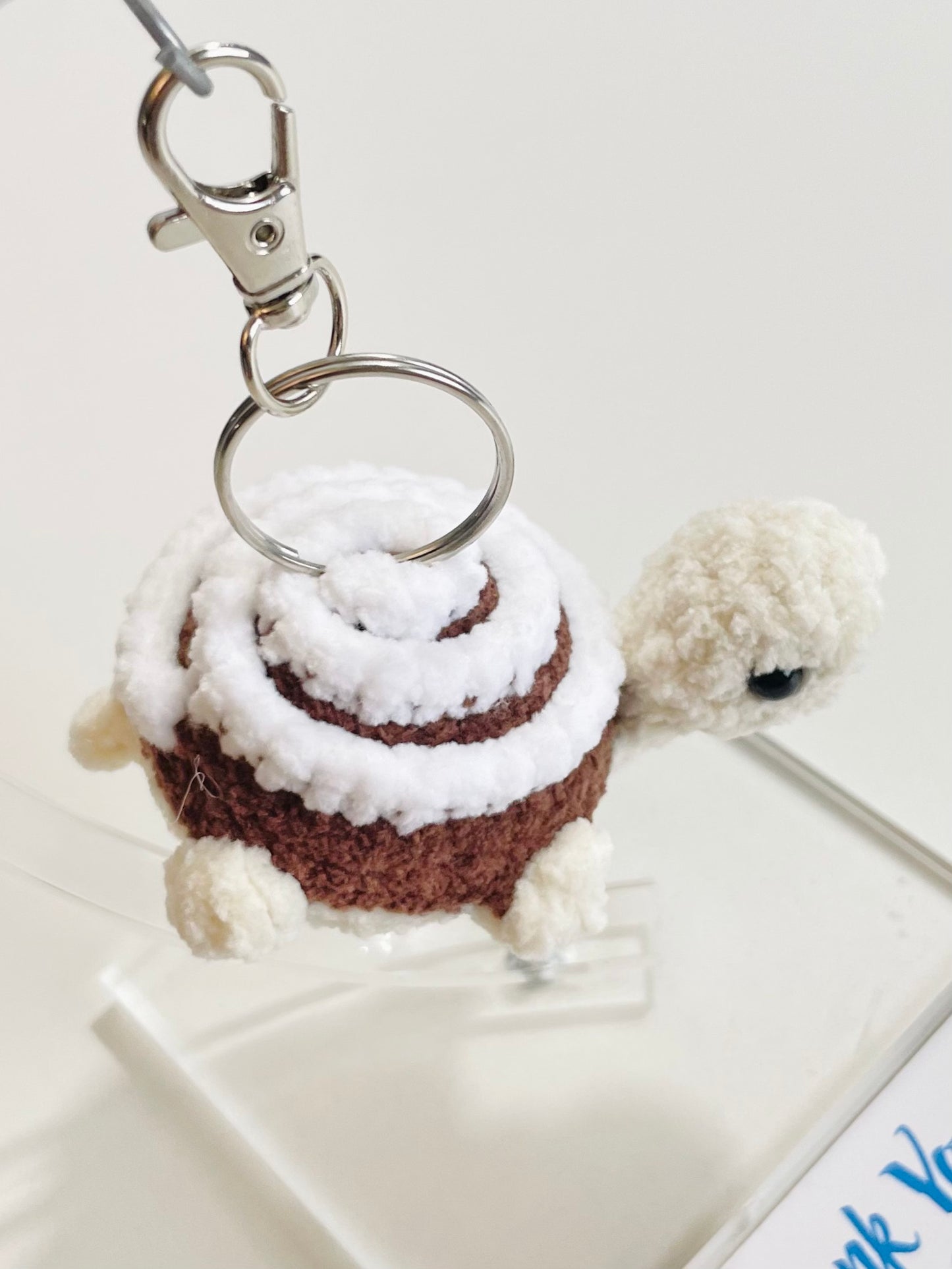 Handmade Crochet Turtle Keychain, Sea Turtle Bag Charm, Ocean Lover Gift