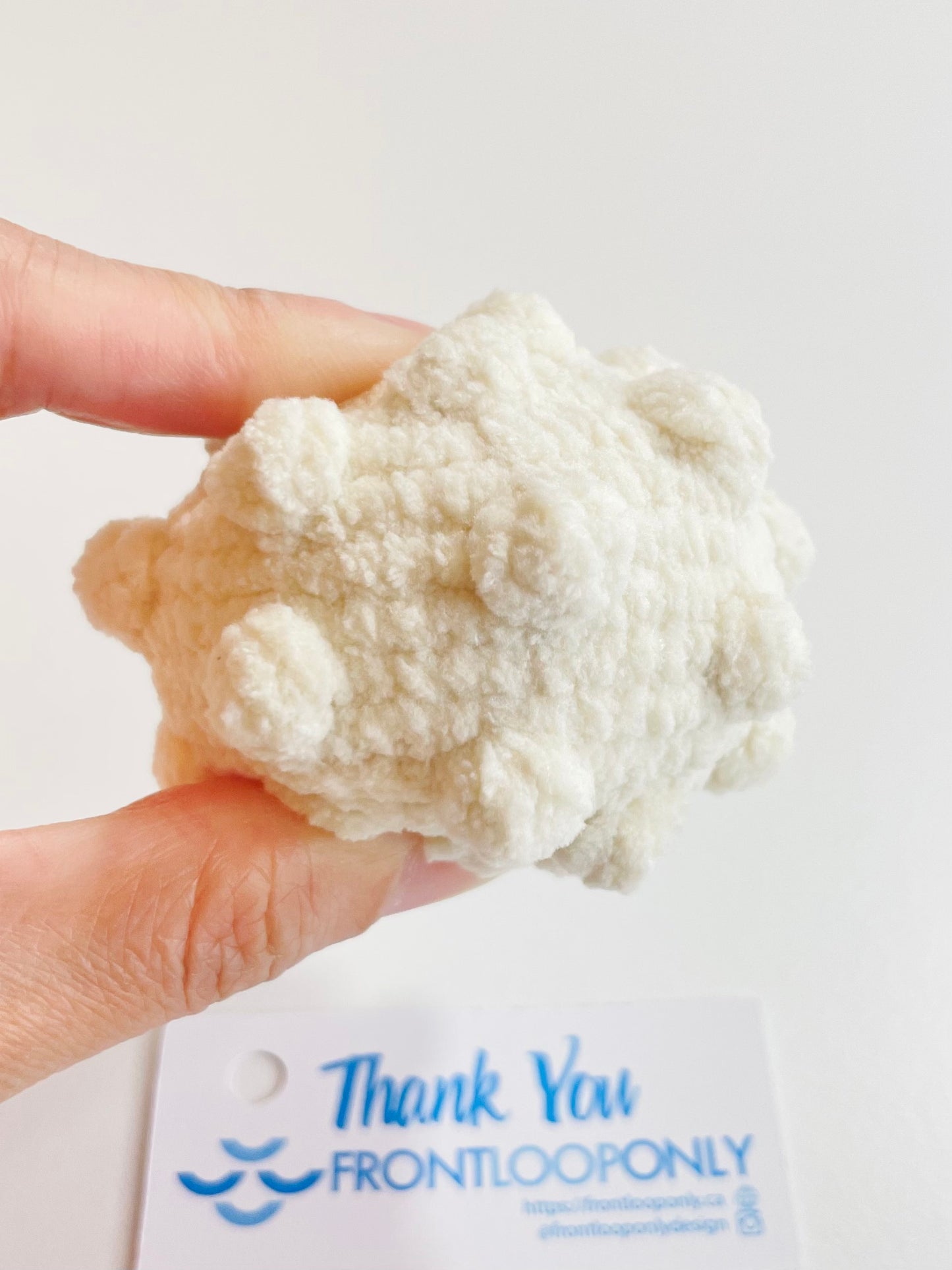 Crochet Worry Moon Plush | Handmade Amigurumi Pocket Moon | Stress Relief Fidget | Emotional Support